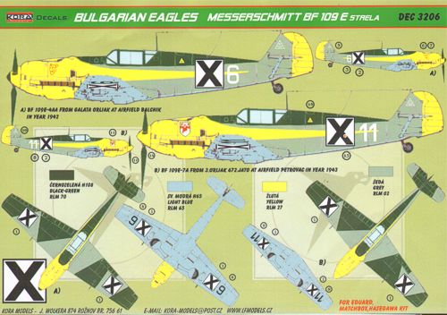Messerschmitt Bf-109E Strela (Bulgarian Service)