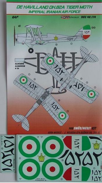 de Havilland DH.82A Tiger Moth (Imperial Iranian Air Force) (designed to be used with SMER and now can be used with Airfix 2019 release kits)