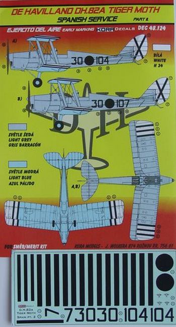 de Havilland DH.82A Tiger Moth (Spanish Service) (designed to be used with SMER and now can be used with Airfix 2019 release kits)