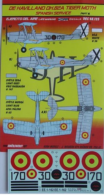 de Havilland DH.82A Tiger Moth (Spanish Service) (designed to be used with SMER and now can be used with Airfix 2019 release kits)