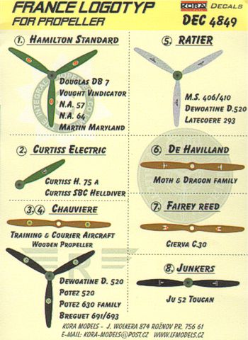 France WWII propeller manufacturer logo's