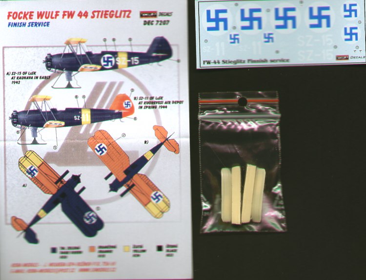 Focke-Wulf Fw-44 Stieglitz in Finnish service Includes resin skis