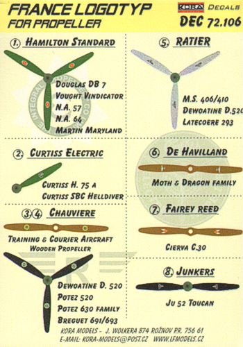 France WWII propeller manufacturer logo's