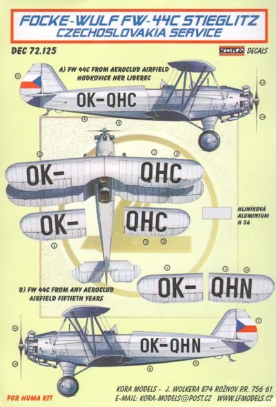 Focke-Wulf Fw-44C Stieglitz (Czechoslovakia)