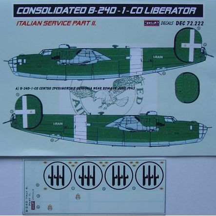 Consolidated B-24D-1-CO Italian Pt.II (designed to be used with Academy, Minicraft and Hasegawa kits)
