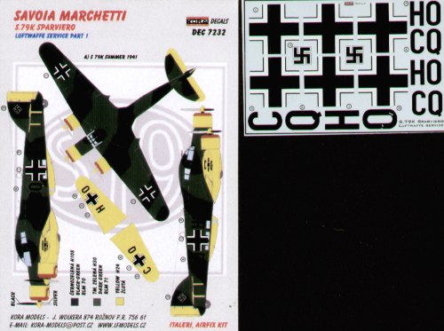Savoia-Marchetti SM.79K Luftwaffe Pt 1. Same aircraft as KORD 7230 captured in Luftwaffe markings