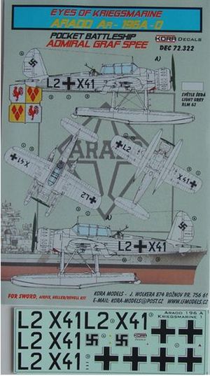 Arado Ar-196A-0 (ADMIRAL GRAF SPEE) (designed to be used with Airfix, Encore, Heller and Revell kits)