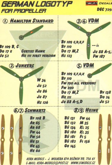 Luftwaffe/German WWII propeller manufacturer logo's