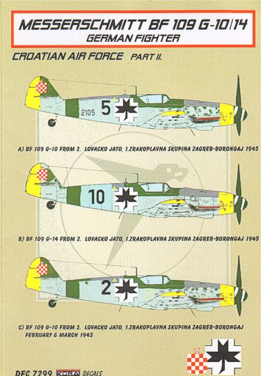 Messerschmitt Bf-109G-10/Bf-109G-14 Croatian Air Force Part 2