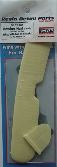 Hawker Hart British Service - Wing with two fuel tanks (designed to be used with AZ Model kits)