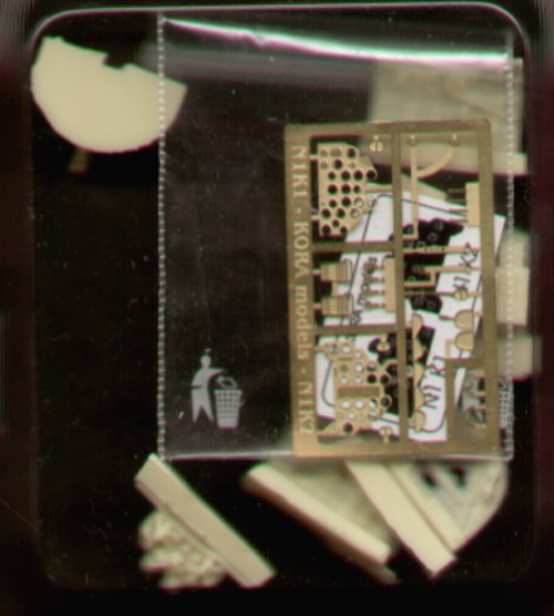 Kawanishi N1K1 interior with etched part (designed to be used with Aoshima and Tamiya kits)s