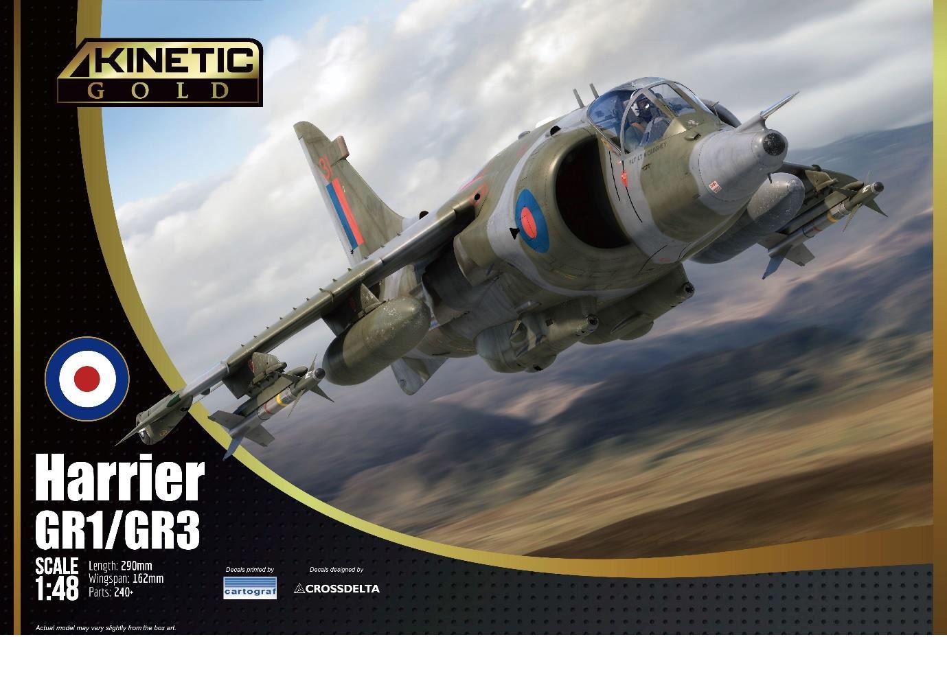 Kinetic Models 1/48 BAe Harrier GR.1/3 K48060