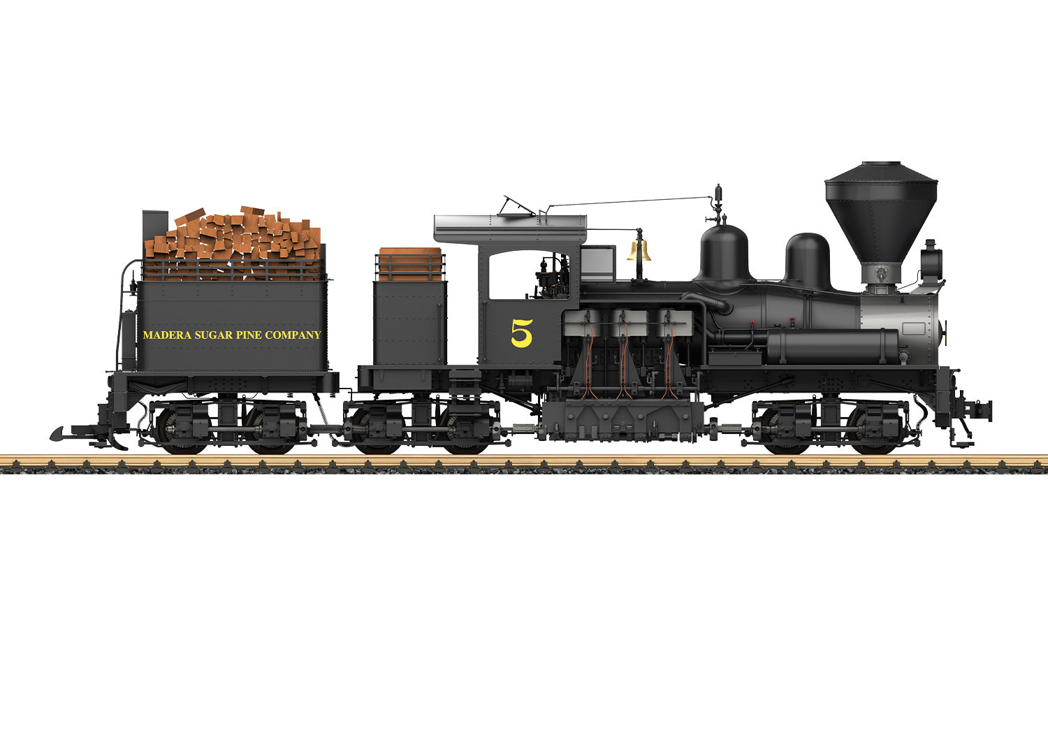 LGB MSP RR Steam Loco Shay Nr. 5 Ep. II L26703