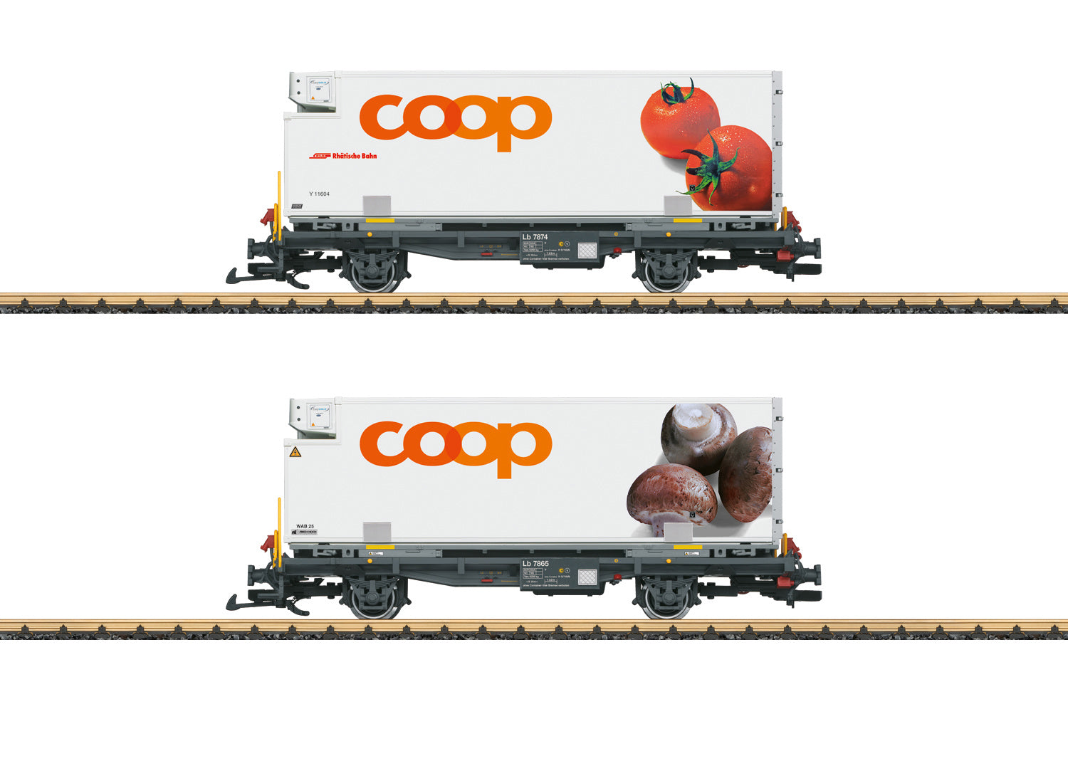 LGB RhB Container Wagon-Set COOP  L45888