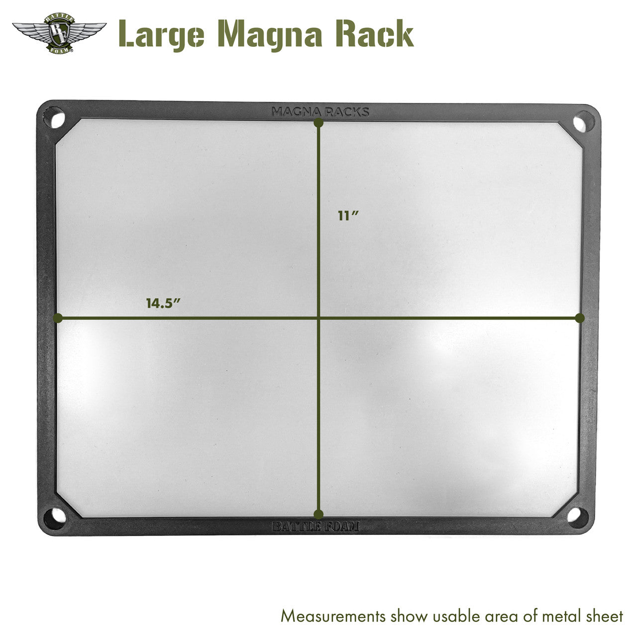 Battle Foam (1520) P.A.C.K. 1520XL Molle with Magna Rack Sliders Load Out (Black) BF-BB1520XLMB-MRSLL