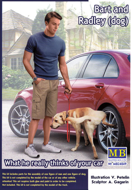 Masterbox 1:24 - Bart and Radl (dog). What he really thinks