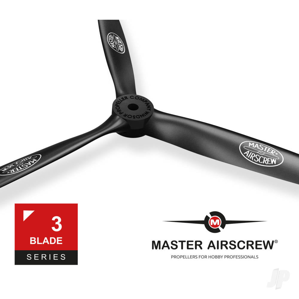 Master Airscrew 13x12 3-Blade Propeller Black MAS3B13X12N01 1