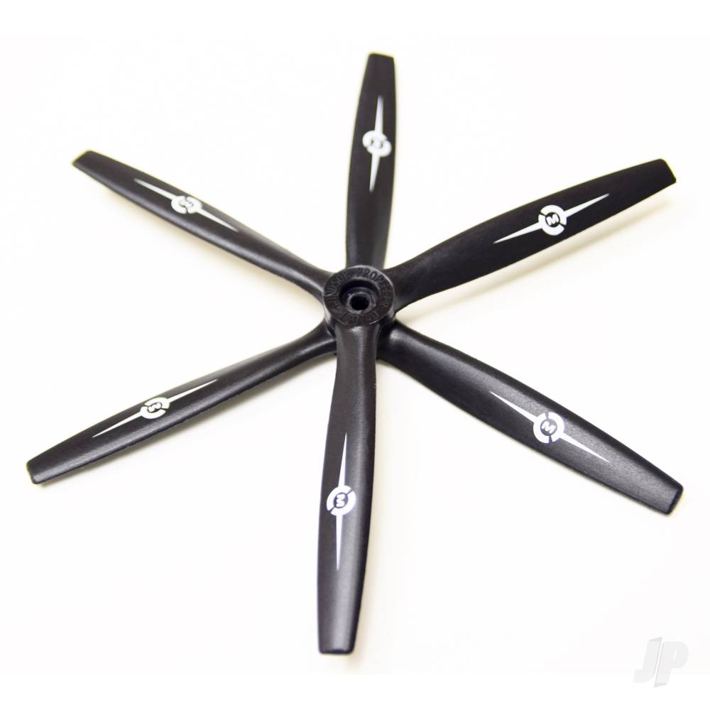 Master Airscrew 13x12 3-Blade Propeller Reverse/Pusher Black MAS3B13X12R01 3