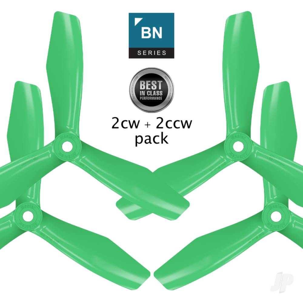 Master Airscrew 6x4.5 BN 3-Blade FPV Propeller Set x4 Green MAS3N06X45SG4 1