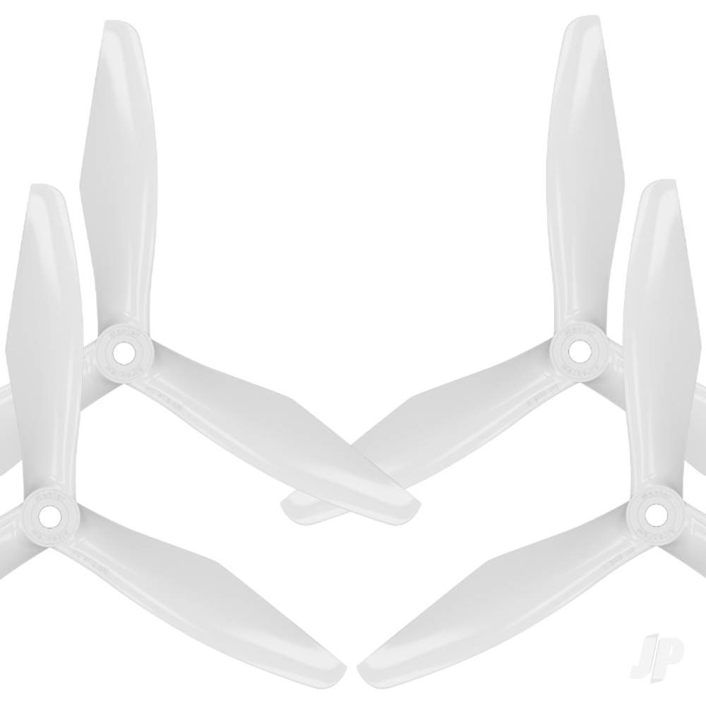 Master Airscrew 5x4.5 RS 3-Blade FPV Propeller Set x4 White MAS3R05X45SW4 Main