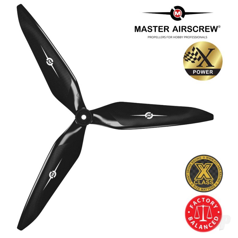 Master Airscrew 11x10 3X Power X-Class Giant Racing Drone Propeller (CW) R - MAS3X11X10RB1 1