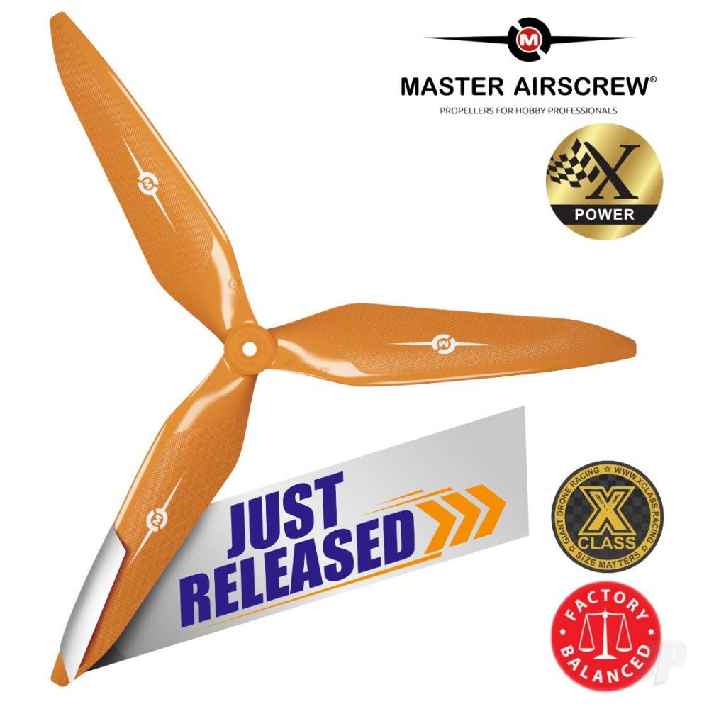 Master Airscrew 11x10 3X Power X-Class Giant Racing Drone Propeller (CW) R - MAS3X11X10RO1 1