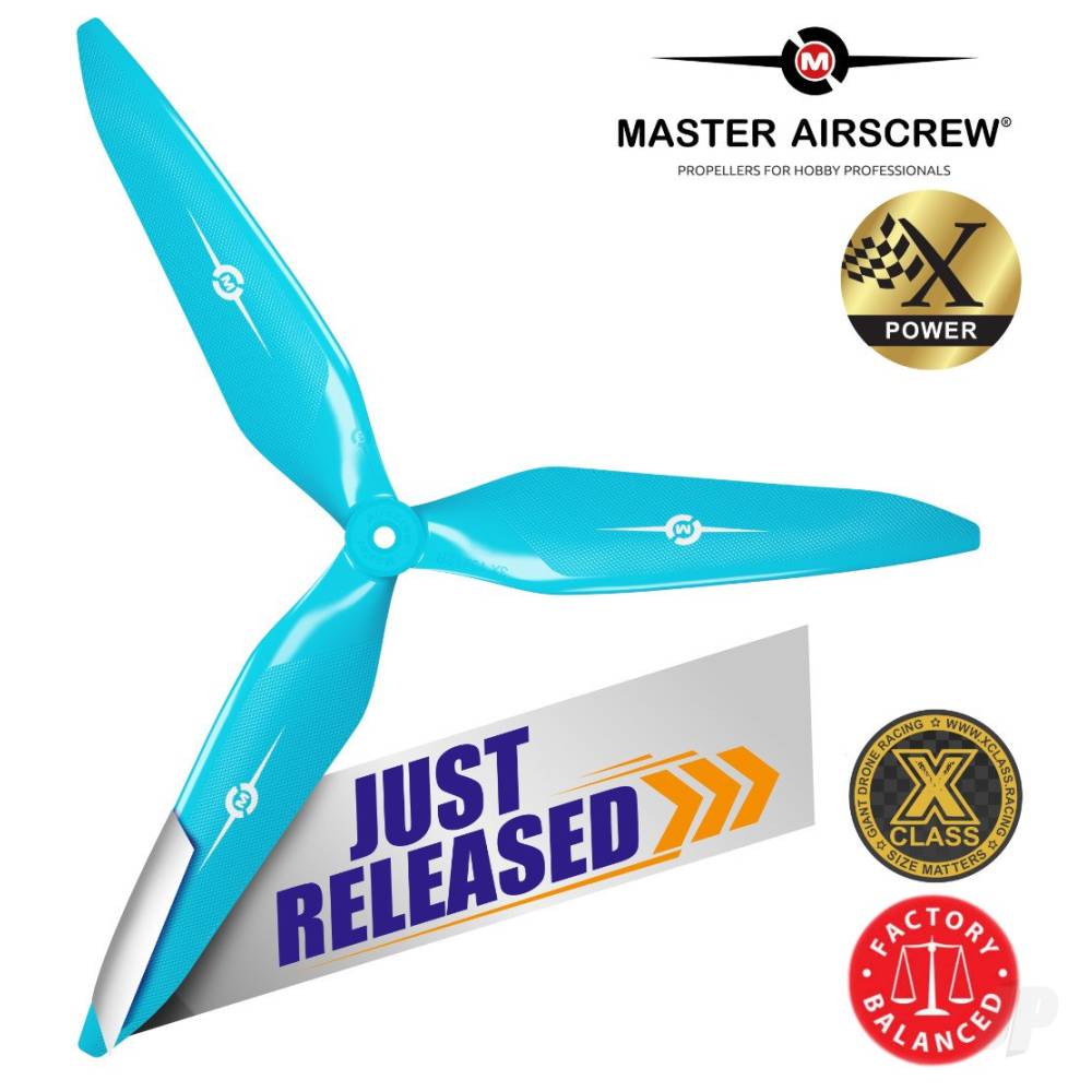 Master Airscrew 13x12 3X Power X-Class Giant Racing Drone Propeller (CW) R - MAS3X13X12RL1 1