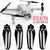 Master Airscrew MR-Air 2S -7.2x3.8 Prop Set x4 Black MASA2S7238FB4 1