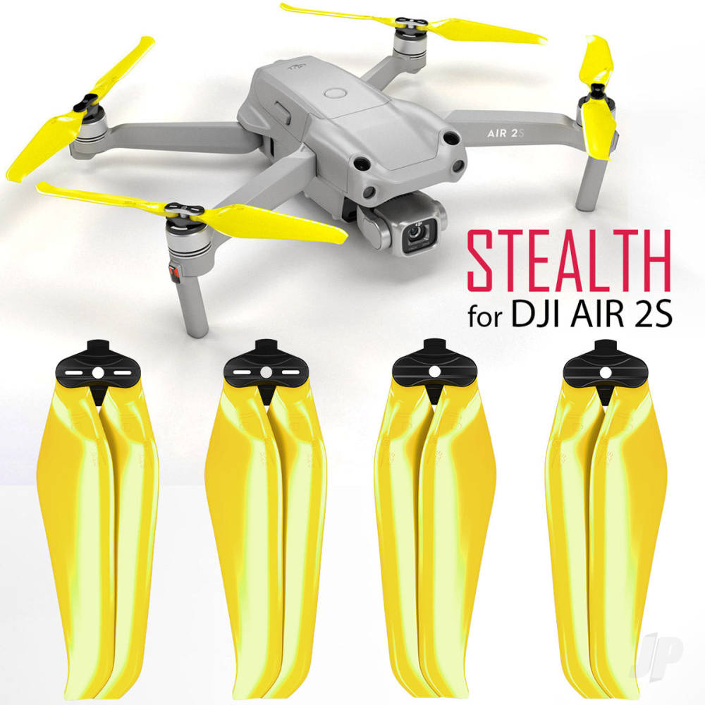 Master Airscrew MR-Air 2S -7.2x3.8 Prop Set x4 Yellow MASA2S7238FY4 1