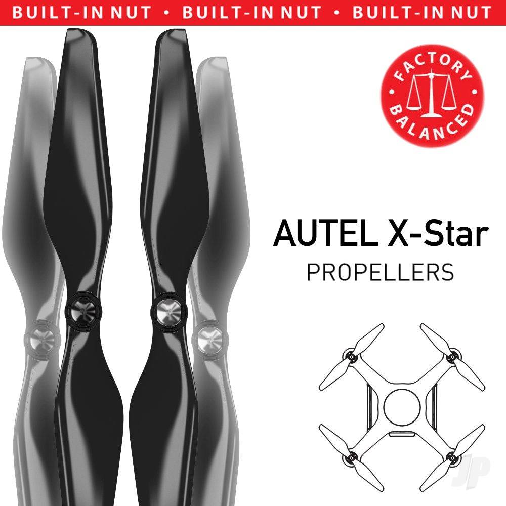 Master Airscrew 9.4x5 MR AU Propeller C Set x4 Black for AUTEL X Star MASAU09450CB4 1