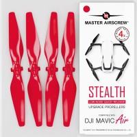 Master Airscrew 5.3x3.3 DJI Mavic Air STEALTH Upgrade Propeller Set, 4x Red MASMC05333SR4 Main