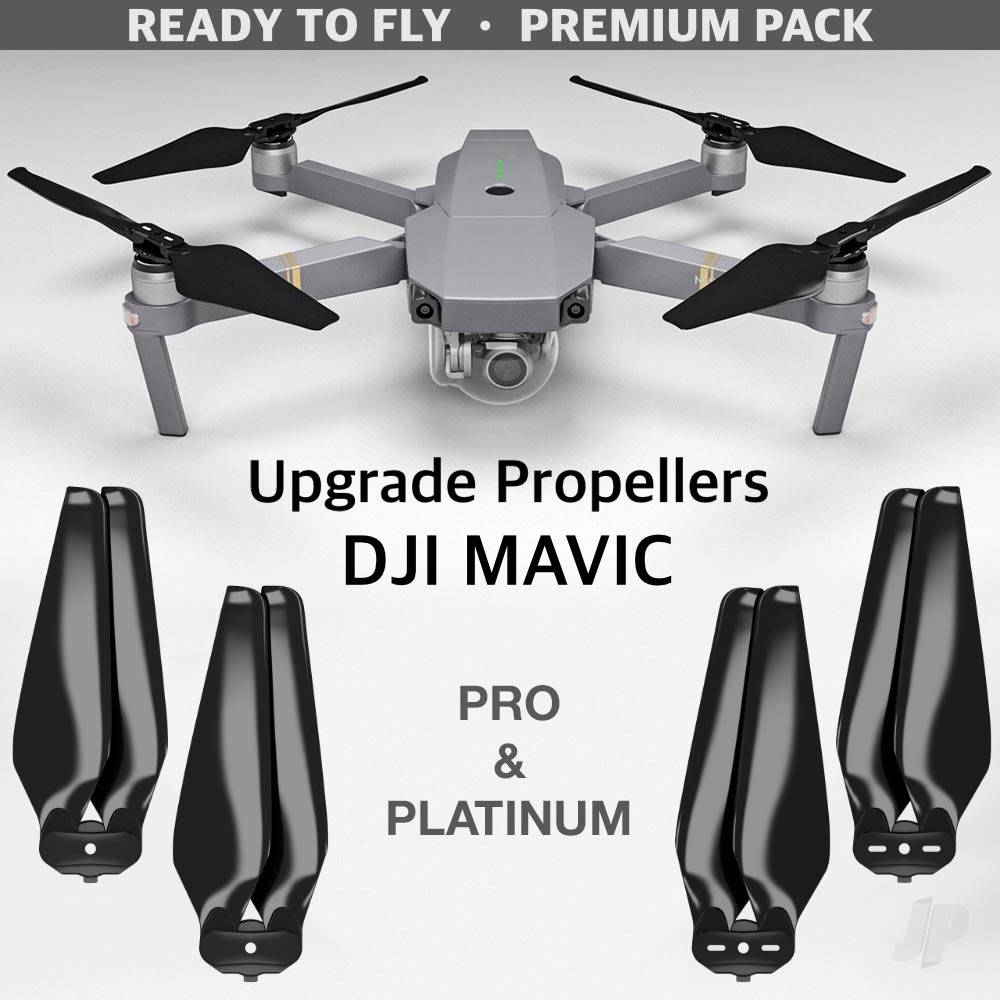 Master Airscrew 8.3x4.4 MR MC Propeller F Set x4 Black for DJI MAVIC MASMC08344FB4 1