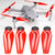 Master Airscrew MR-MC - 8.3x4.4 Prop F Set x4 Red  for DJI Mavic Pro & Pla - MASMC08344FR4 Main