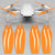 Master Airscrew MR-Mini 2 Prop Set x4 Orange MASMI24121FO4 Main