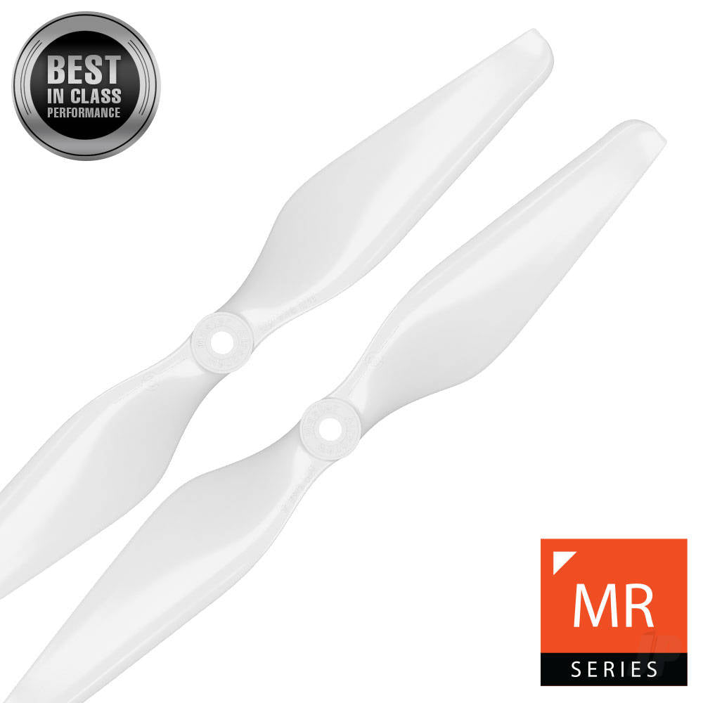 Master Airscrew 12x4.5 MR Propeller Set x2 White MASMR12X45SW2 Main