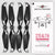 Master Airscrew MR-PH Stealth 9.5x5.7 Prop Set x4 Black for DJI PHANTOM 4  - MASPHS9557SB4 1