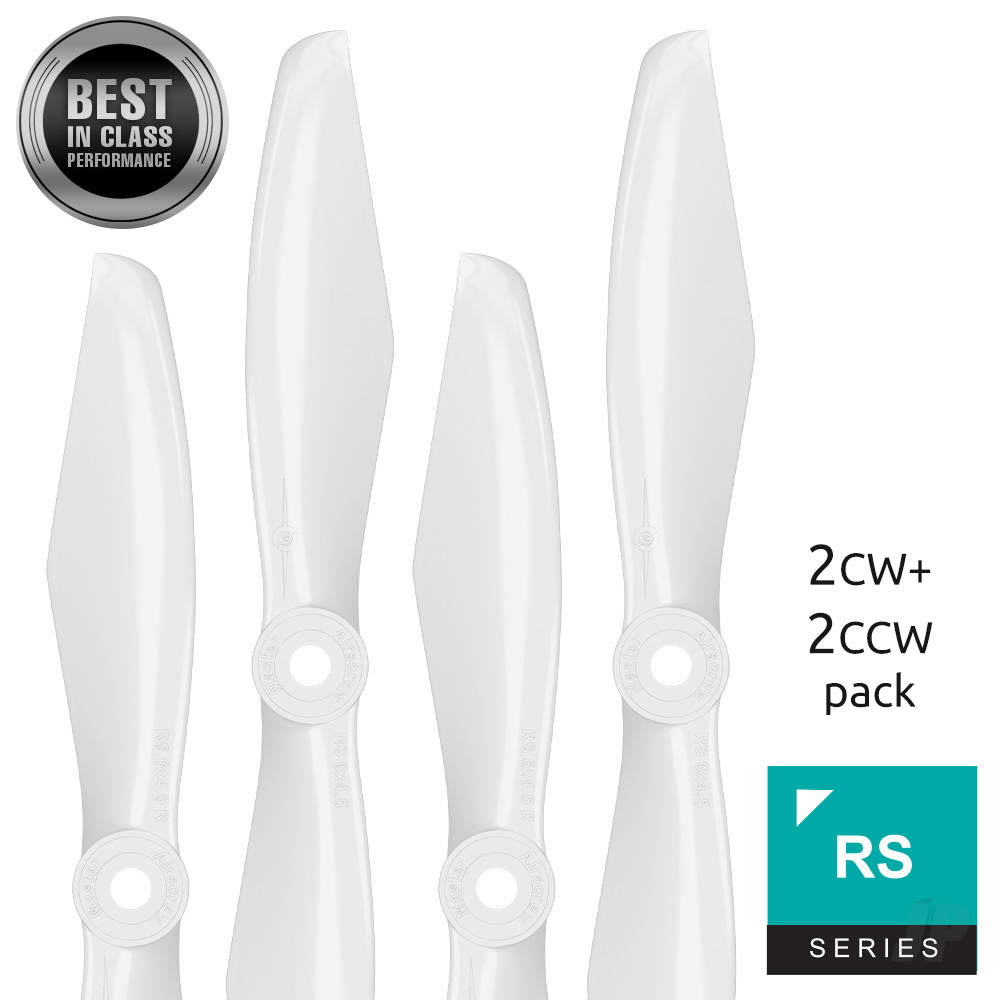 Master Airscrew 5x4.5 RS-FPV Racing Propeller Set 4x White MASRS05X45SW4 1