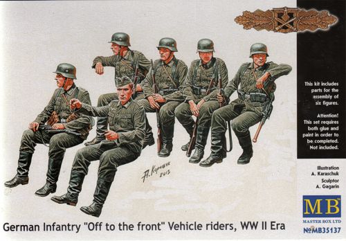 Masterbox 1:35 - German Infantry Off to the Front Veh