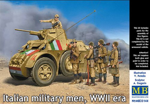 Masterbox 1:35 - Italian Military Men WWII