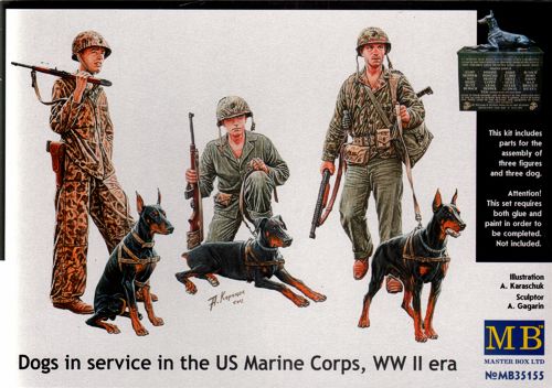 Masterbox 1:35 - Dogs in the Service in Marine Corps WW II