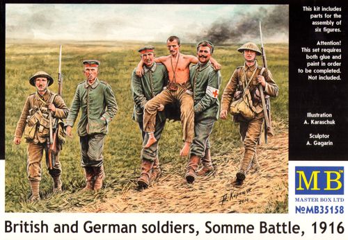 Masterbox 1:35 - British and German Soldiers Somme Battle