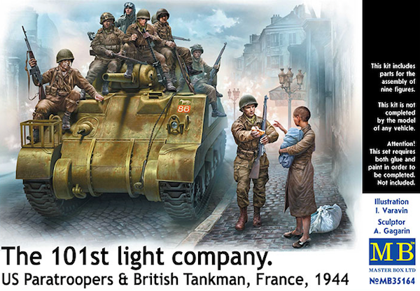 Masterbox 1:35 - The 101st Light company. US Paratroopers