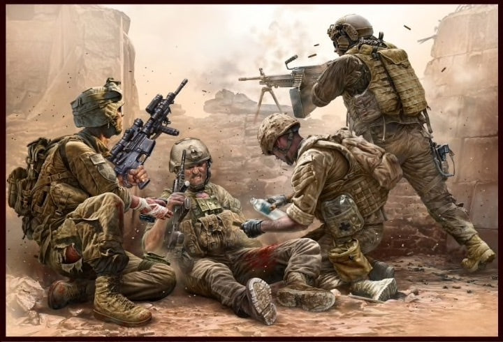 Masterbox 1:35 - Under Fire Modern US Infantry