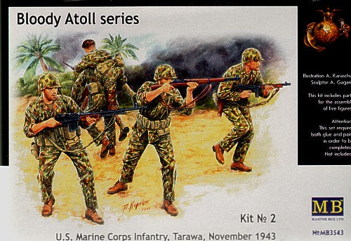 Masterbox 1:35 - Bloody Atoll Series. Kit No 2. US Marine C