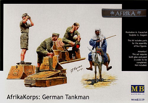 Masterbox 1:35 - Afrika Korps: German Tankmen