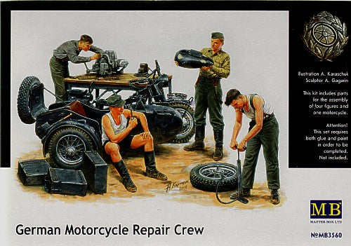Masterbox 1:35 - German Motorcycle Repair Crew
