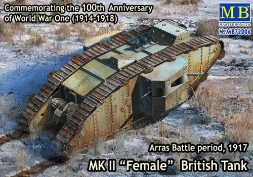 Masterbox 1:72 - Mk.II Female British Tank Arras Battle 1917