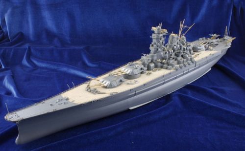 IJN Yamato model detailing set Mk.1 Design - MD-35024 - detailed ship model on blue background