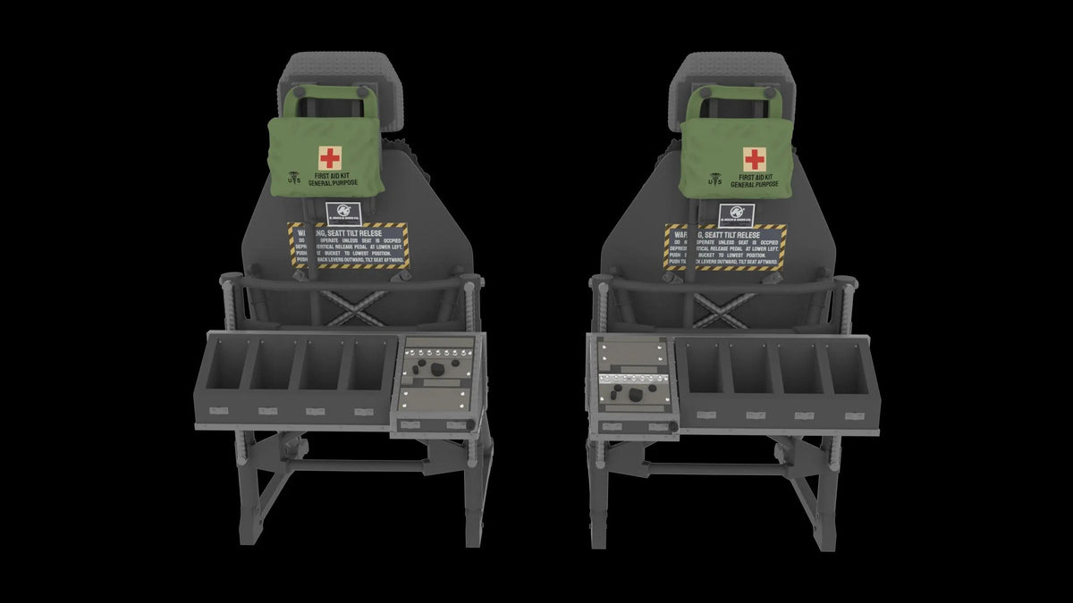 Pilot seats for Sikorsky UH-60, SH-60, MH-60 early