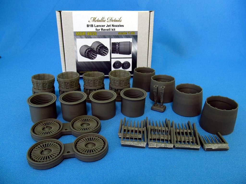 Rockwell B-1B Lancer. Jet nozzles (designed to be used with Monogram and Revell kits)